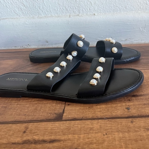 Merona Target beaded black sandals - Picture 3 of 4